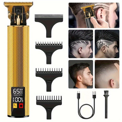 Kit de tondeuses à cheveux et tondeuses vintage professionnelles, ensemble de coupe de cheveux et de toilettage sans fil rechargeables pour hommes, tondeuse à barbe avec - DOGOMET DIGITAL PLUS