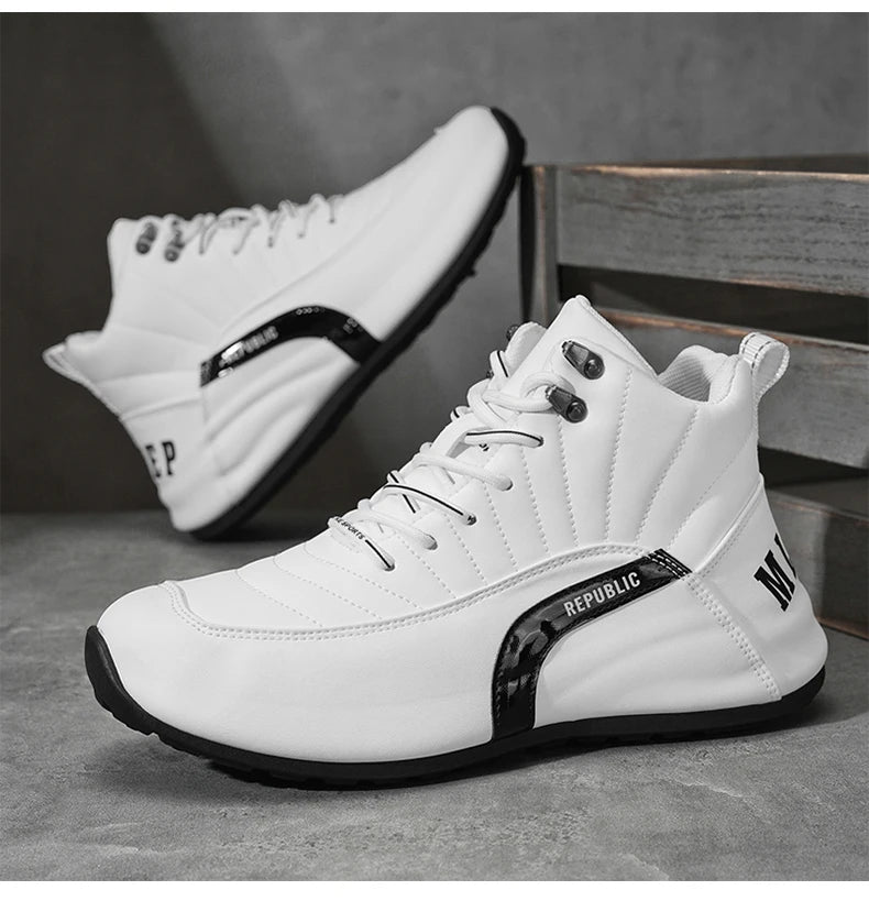 2025 Baskets à la mode Chaussures de basket-ball montantes pour hommes Baskets de sport - Baskets de soutien de la cheville Court Livraison gratuite Loisirs