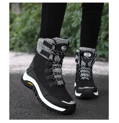 Bottes de neige imperméables à plateforme épaisse pour femmes, bottes de compétitivité, chaussures chaudes non ald, extérieur, décontracté, grande taille,-40 ℃, hiver