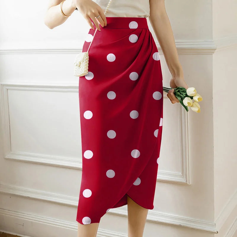 ZANZEA élégant taille haute Jupes femmes imprimé jupe longue robe 2023 été décontracté minceur Midi jupes Sexy asymétrique Faldas