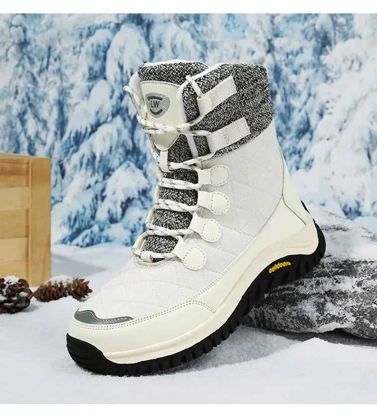 Bottes de neige imperméables à plateforme épaisse pour femmes, bottes de compétitivité, chaussures chaudes non ald, extérieur, décontracté, grande taille,-40 ℃, hiver