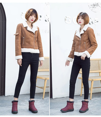 Bottes de rinçage astronomique imperméables pour femmes, chaussures optiques pour dames, baskets pour femmes, document solide, mode d'hiver - DOGOMET DIGITAL PLUS