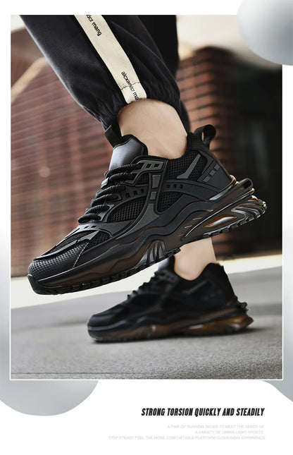 Nouvelles chaussures de sport pour hommes quatre saisons mode confortable extérieur antidérapant semelle épaisse résistant à l'usure respirant baskets de loisirs