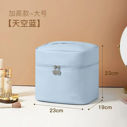 New Cosmetics Organizer Vertical Large-capacity Cosmetic Bag Deep Portable Handheld Waterproof Out Wash Storage Bag