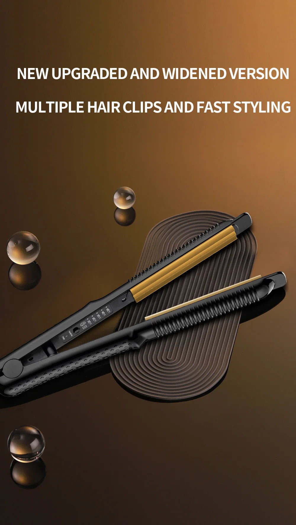 Fer à friser électrique, plaque ondulée, fer à friser, boucles, Volume, outils de coiffure