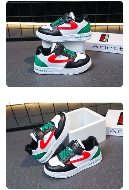 Chaussures de sport à bouton rotatif pour enfants, chaussures plates en maille respirante à filet unique, nouvelle collection été, chaussures plates pour enfants moyens et grands