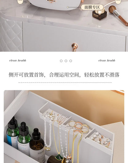 Luxury desktop cosmetics storage box Skin care lipstick perfume jewelry shelf Dust proof transparent cosmetic box