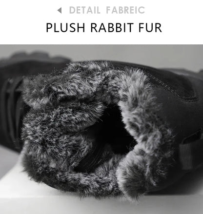 Hommes hiver bottes de neige avec fourrure baskets d'extérieur hommes chaussures 2023 nouveau mâle chaussures chaudes bottines pour hommes Botines Botas Hombre - DOGOMET DIGITAL PLUS