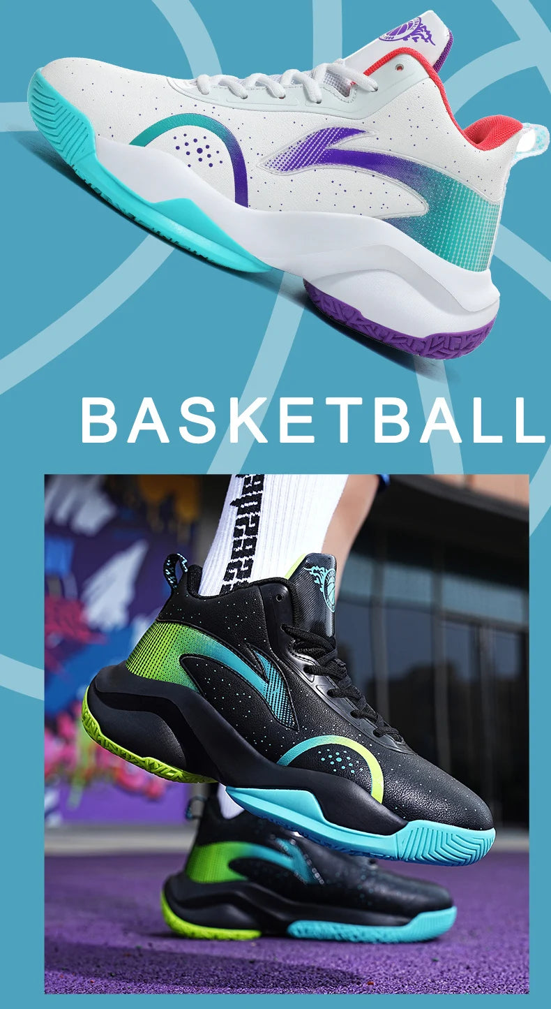 Chaussures de basket-ball nouveau modèle 2025 – Chaussures de sport antidérapantes et résistantes à l'usure pour hommes et femmes, adaptées aux activités décontractées.