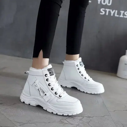 Bottes De neige d'hiver pour femmes, chaussures montantes décontractées, baskets chaudes à plateforme, bottines De grande taille 45, Zapatillas De Mujer, nouvelle collection - DOGOMET DIGITAL PLUS
