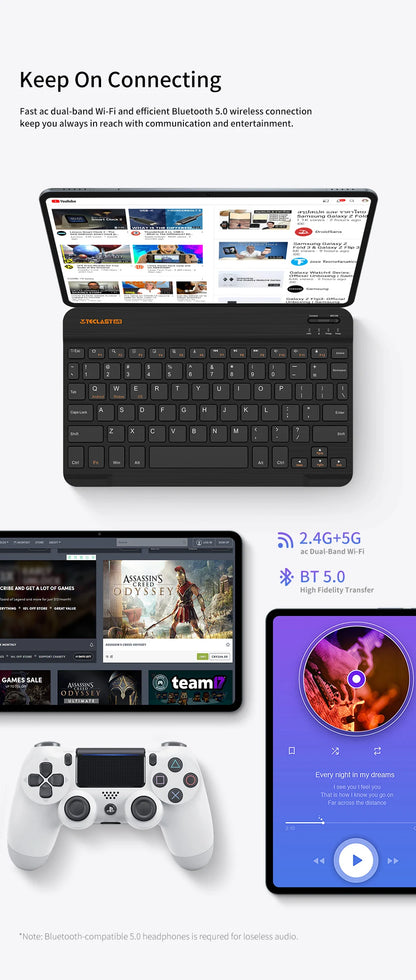 Patch last-Tablette T40 Pro, Android 12, 8 Go de RAM, 10.4 Go, 128 pouces, stratification complète 2K, Dean UNISOC T616 Octa Core, réseau 4G, charge rapide