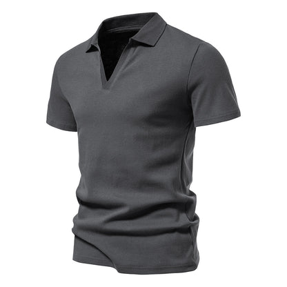 Men's Henley Shirt Slim Fit Cotton Short Sleeve Casual T-Shirt Jogger Mens T Shirts Loose Tops
