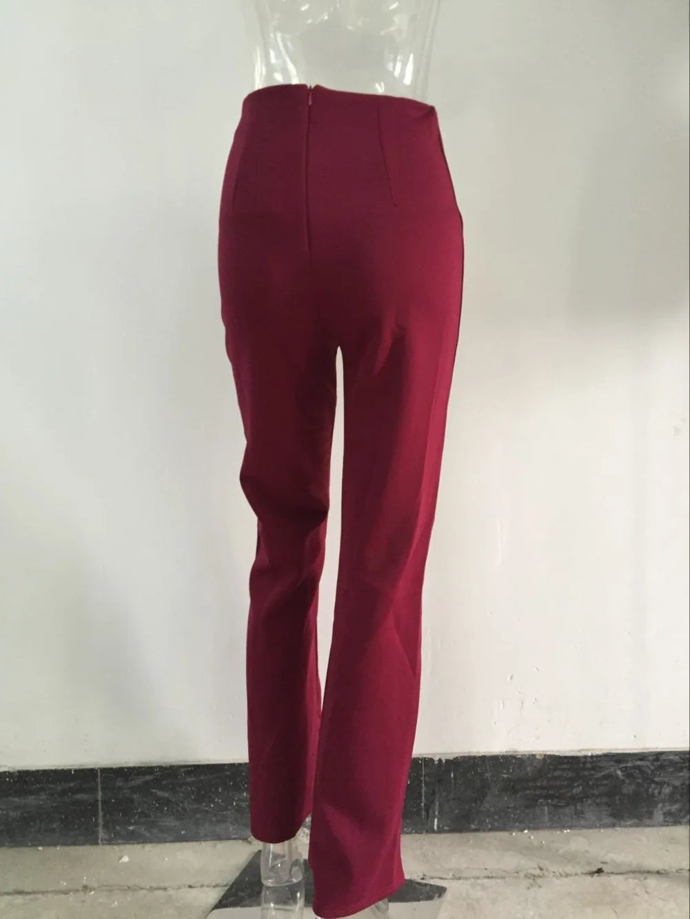 Pantalon audilong décontracté pour femme, chemises et chemisiers slim, pantalons sauvages, vêtements élégants, pantalons à jambe droite boutonnée, dame de bureau