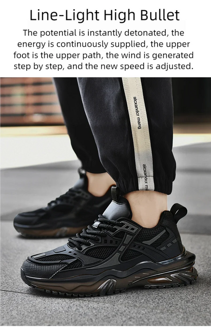 Nouvelles chaussures de sport pour hommes quatre saisons mode confortable extérieur antidérapant semelle épaisse résistant à l'usure respirant baskets de loisirs