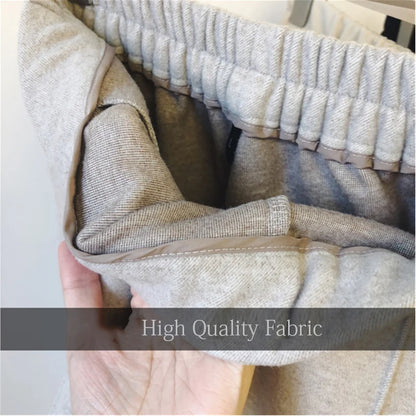 Woolen Pants Women's Harem Pencil Pants 2024 Autumn Winter High Waist Casual Pantalones Beige Black Office Lady Women Trousers