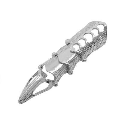 Anneau métallique Punk créatif pour hommes et femmes, armure commune, peut porter des bijoux, accessoires tendance, cadeaux - DOGOMET DIGITAL PLUS