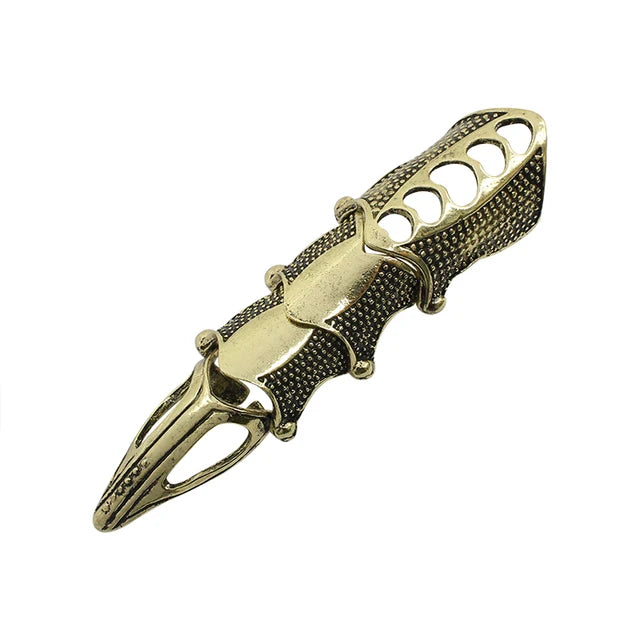 Anneau métallique Punk créatif pour hommes et femmes, armure commune, peut porter des bijoux, accessoires tendance, cadeaux - DOGOMET DIGITAL PLUS