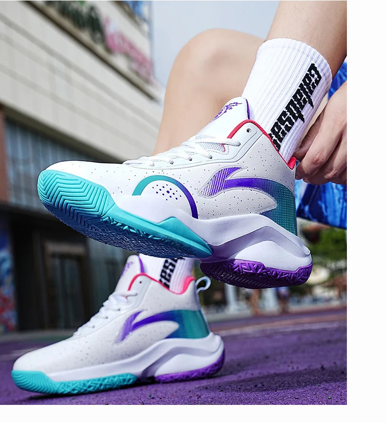 Chaussures de basket-ball nouveau modèle 2025 – Chaussures de sport antidérapantes et résistantes à l'usure pour hommes et femmes, adaptées aux activités décontractées.