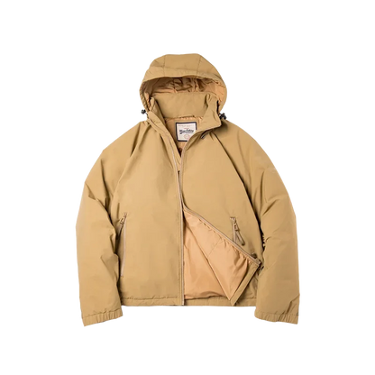 Maden Veste de duvet pour homme avec capuche hiver épaisse tissu mat brillant parka manteau chaud pour l'extérieur versatile veste noire pour porter dehors Chic et chaude veste masculine - DOGOMET DIGITAL PLUS