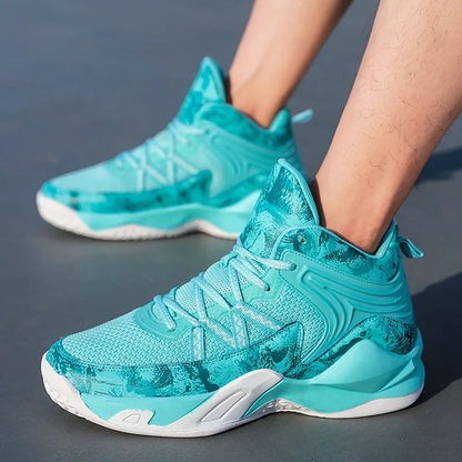 Chaussures de basket-ball respirantes carillon colorées pour hommes, chaussures de sport décontractées, haut, polyvalent, nouveau, printemps, 2024