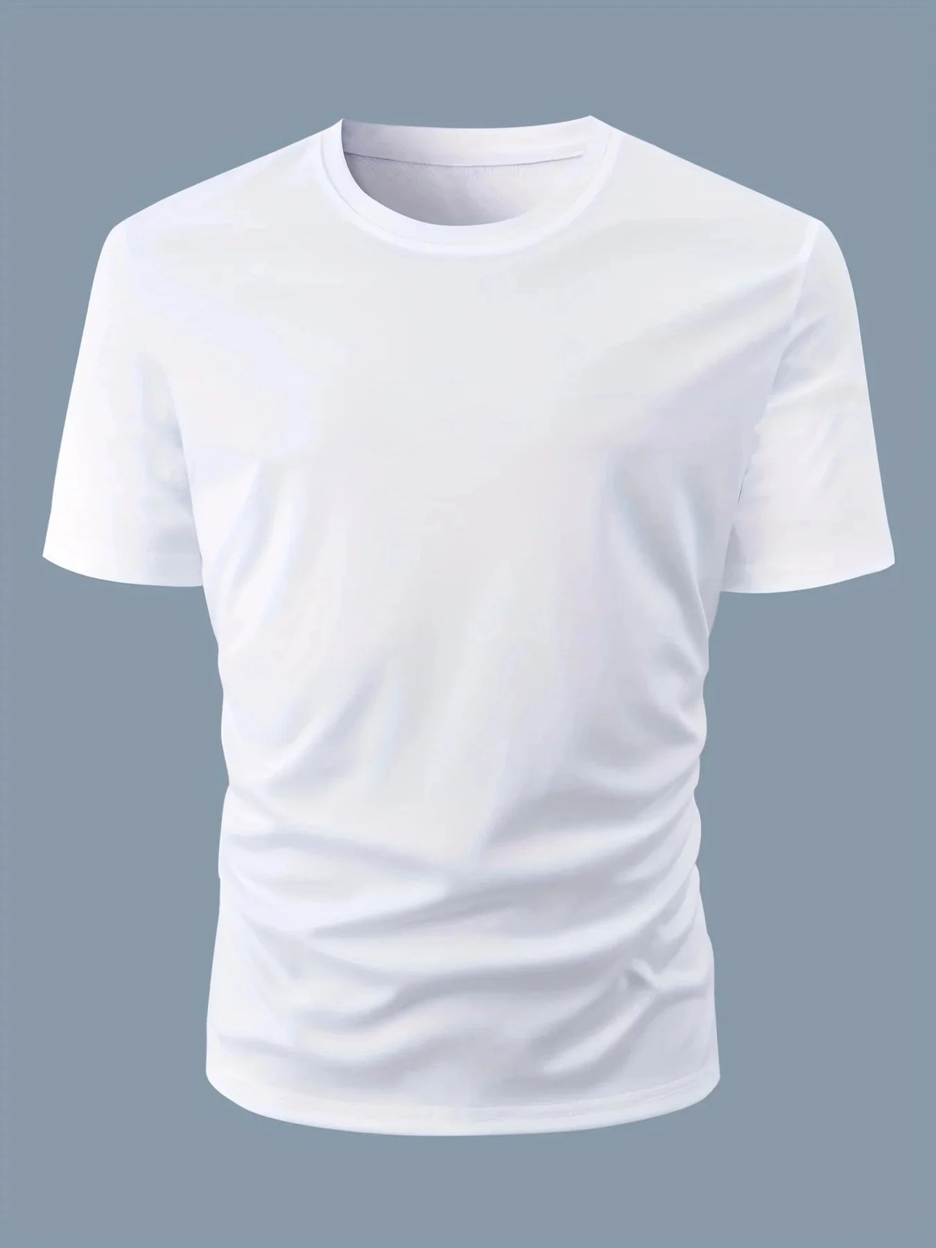 T-shirt à Manches Courtes et Col Rond pour Homme, Haut Décontracté, Coupe Ample, Grande Lettre Imprimée, Style High Street, Unisexe, Été, 100% Coton