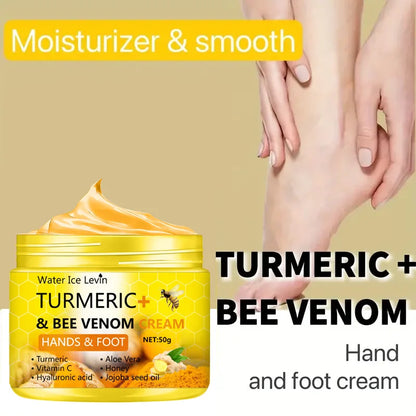 Curcuma veine d'abeille Anti-séchage fissure pied crème main craquelée réparation peau élimination soin crème pieds morts peau des mains 50g