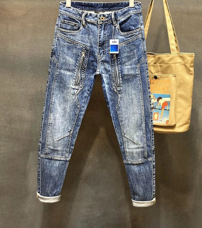 Jeans déFlexvintage déchirés pour hommes, pantalons de cow-boy pour hommes, coupe botte punk, coupe sarouel, haute qualité, Bumosquito, rétro fjL