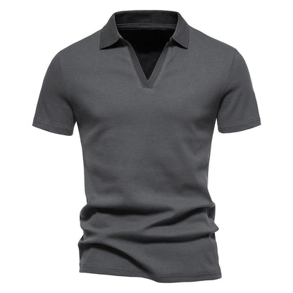 Men's Henley Shirt Slim Fit Cotton Short Sleeve Casual T-Shirt Jogger Mens T Shirts Loose Tops
