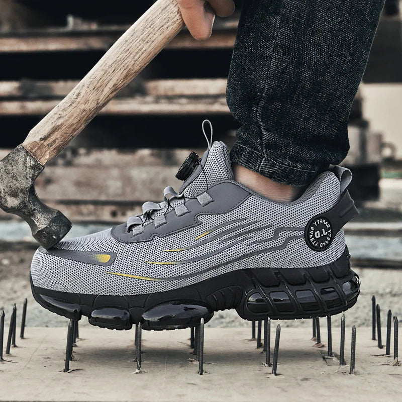 Men's Military Tactical Boots Army Boots Men Side Zipper Military Boots Men Anti-Slip Ankle Boots Work Safety Shoes Hiking Shoe - DOGOMET DIGITAL PLUS