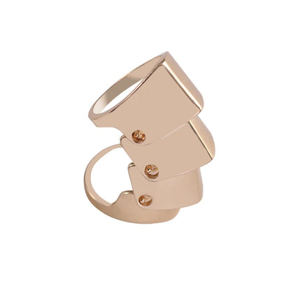 Anneau métallique Punk créatif pour hommes et femmes, armure commune, peut porter des bijoux, accessoires tendance, cadeaux - DOGOMET DIGITAL PLUS