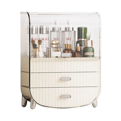 Internet celebrity cosmetics storage box, household box, desktop transparent dustproof cabinet, dressing table, skincare shelf