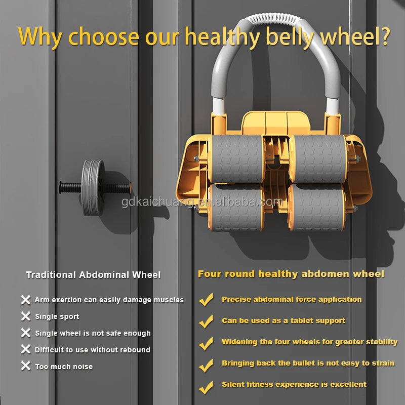 Birthday Gifts Abdominal Wireless Roller Wheel Ab Fitness Home for Gym Workout Equipment Exercise Sliders Trainer Muscle