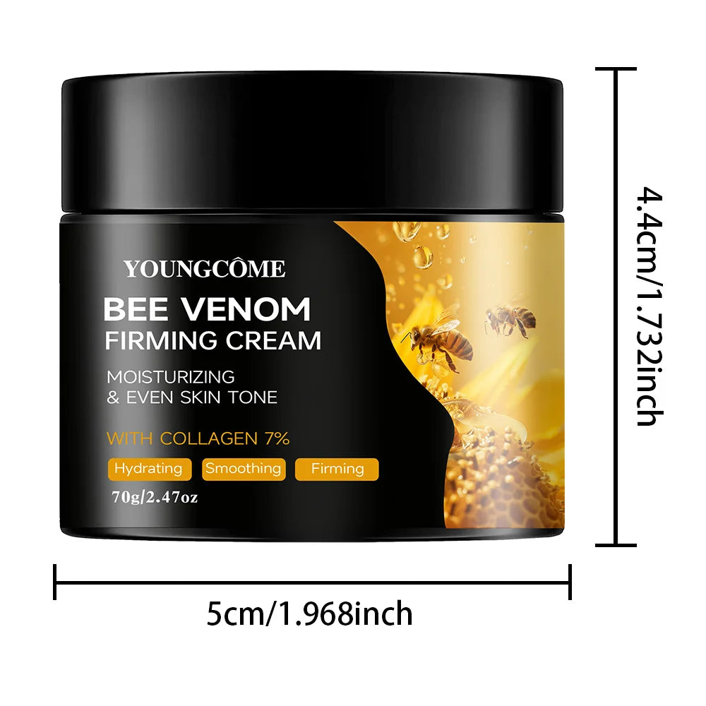 Crème au venin d'abeille premium pour le visage et le cou – Boost de collagène, raffermissement de la peau, hydratant naturel pour peaux sensibles, non grasse - DOGOMET DIGITAL PLUS