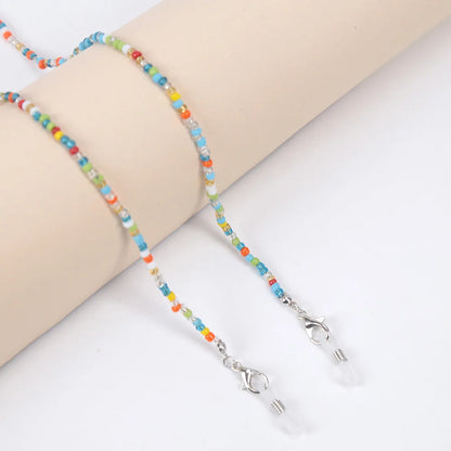 Fashion Glasses Chain Multifunctional Lanyard Bohemian Colorful Bead Chain Anti-lost Neck Chain Sunglasses Eyewear Accessories