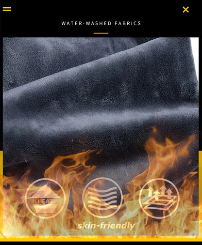 28-40 grande taille hiver hommes en peluche épais polaire pantalon laine d'agneau thermique jean pantalons décontractés coupe-vent chaud coton Denim pantalon