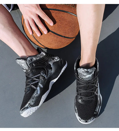 Chaussures de basket-ball respirantes carillon colorées pour hommes, chaussures de sport décontractées, haut, polyvalent, nouveau, printemps, 2024