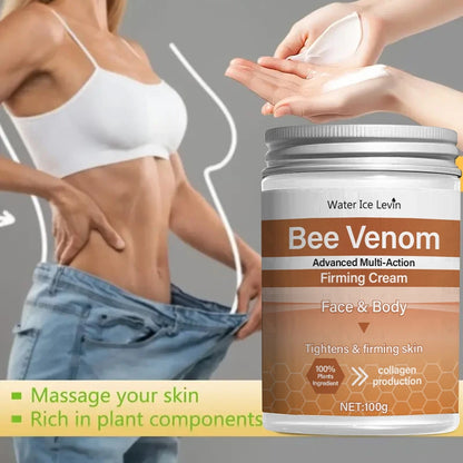 Bee Venom Firming Abdominal Cream - Plant-Based, Moisturizing and Moisturizing Contains Hyaluronic Acid Suitable for All Skin Types, Gentle for Sensitive Skin, Turmeric Skin Care - DOGOMET DIGITAL PLUS
