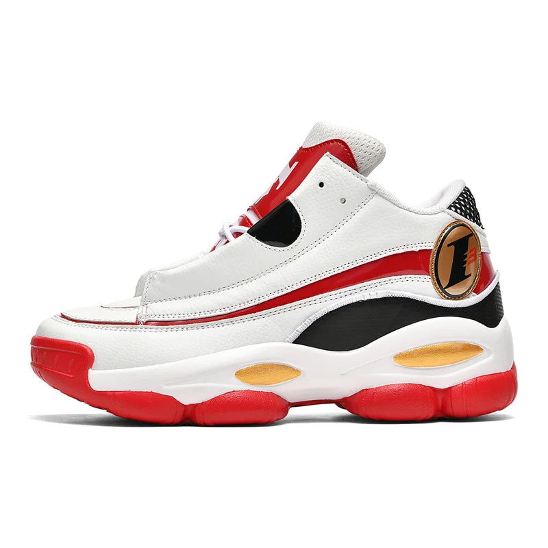 Chaussures de basket-ball pour hommes de haute qualité automne chaussures de sport en cuir plate-forme extérieure bottes de basket-ball professionnelles hommes chaussures d'entraînement