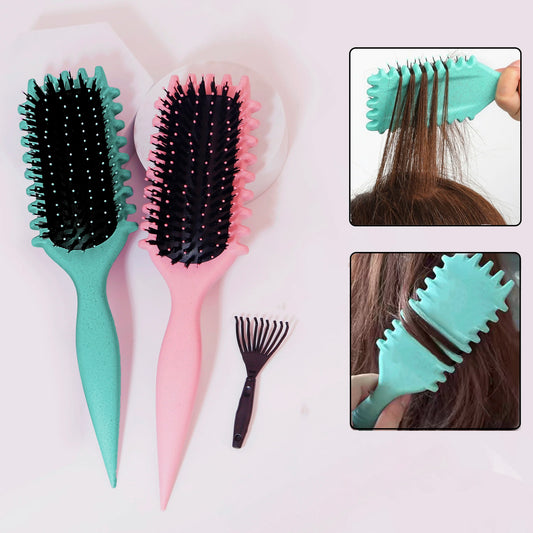 Brosse de coiffure pour cheveux bouclés, 1 pièce, élimination des rides, peigne pour cheveux bouclés et humides, outil de coiffure