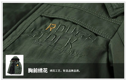 Parka Thermique Épaisse et Chaude pour Homme, Manteau Décontracté à Fermeture Éclair, avec Doublure Souriante, Coupe-Vent, Vêtement d'Extérieur, Hiver - DOGOMET DIGITAL PLUS