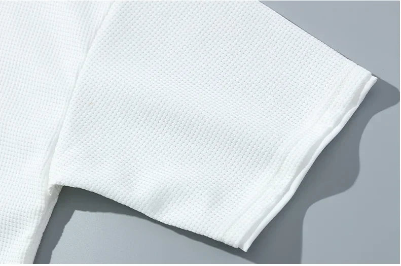 A 2025 new summer outdoor short-sleeved round-neck T-shirt and breathable shorts two-piece fashionable sporty casual suit - DOGOMET DIGITAL PLUS