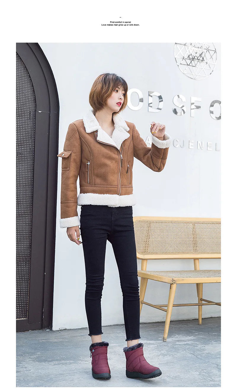 Bottes de rinçage astronomique imperméables pour femmes, chaussures optiques pour dames, baskets pour femmes, document solide, mode d'hiver - DOGOMET DIGITAL PLUS