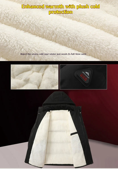 2025 veste d'hiver Parka manteau d'hiver pour papa Parka pour hommes d'âge moyen personnes âgées veste en coton chaud doudoune d'hiver pour homme - DOGOMET DIGITAL PLUS