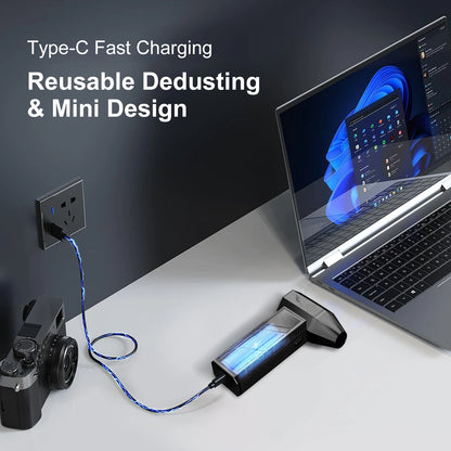 X3Pro Mini ventilateur Turbo Jet portatif, ventilateur d'air puissant 150000 tr/min, plumeau d'air comprimé pour sèche-linge de voiture/PC/maison