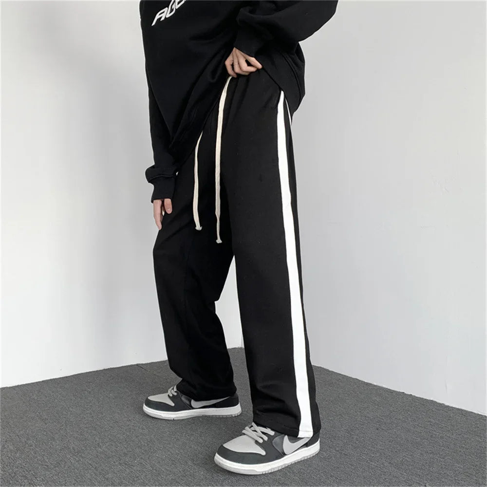 Designer hommes pantalon femmes imprimer mode style pantalons longs décontracté hommes arc-en-ciel palmiers jogger rayures cordon anges pantalon asiatique