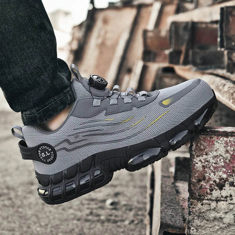 Men's Military Tactical Boots Army Boots Men Side Zipper Military Boots Men Anti-Slip Ankle Boots Work Safety Shoes Hiking Shoe - DOGOMET DIGITAL PLUS