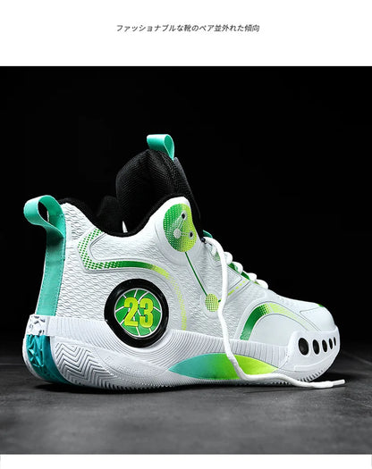 Nouvelles chaussures de basket-ball montantes chaussures de sport confortables et respirantes pour hommes et femmes athlètes d'entraînement chaussures d'étudiant décontractées