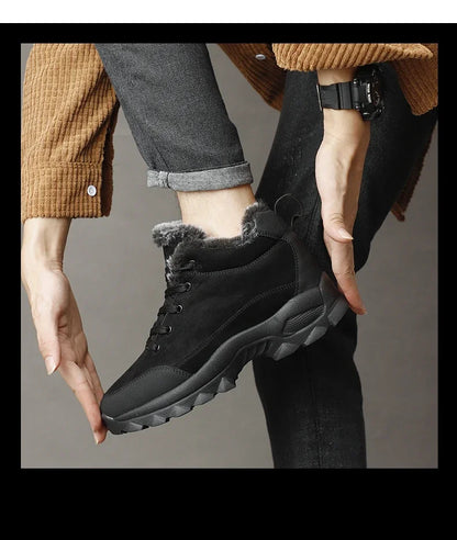 Hommes hiver bottes de neige avec fourrure baskets d'extérieur hommes chaussures 2023 nouveau mâle chaussures chaudes bottines pour hommes Botines Botas Hombre - DOGOMET DIGITAL PLUS