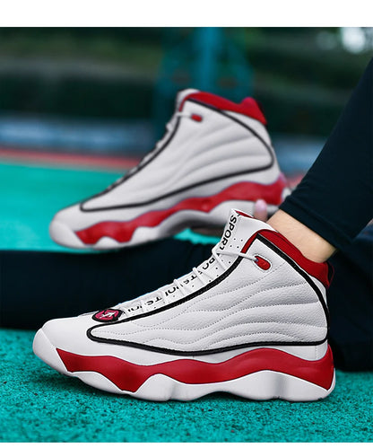 Chaussures de basket-ball de Fitness pour hommes de haute qualité chaussures de basket-ball baskets pour hommes automne haut anti-dérapant baskets d'extérieur