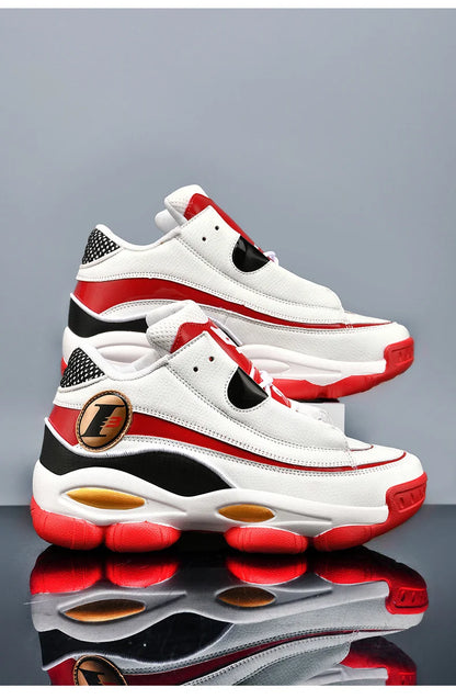 Chaussures de basket-ball pour hommes de haute qualité automne chaussures de sport en cuir plate-forme extérieure bottes de basket-ball professionnelles hommes chaussures d'entraînement